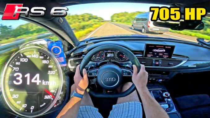 audi rs6: plongée à 314 km/h dans la bête bleue limitée