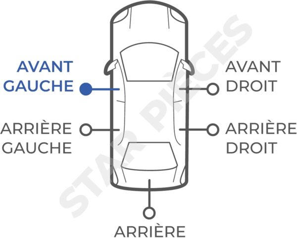 starkit performance lève vitre compatible pour audi a3 8p (2003 2012) avant gauche (conducteur) (3 portes)