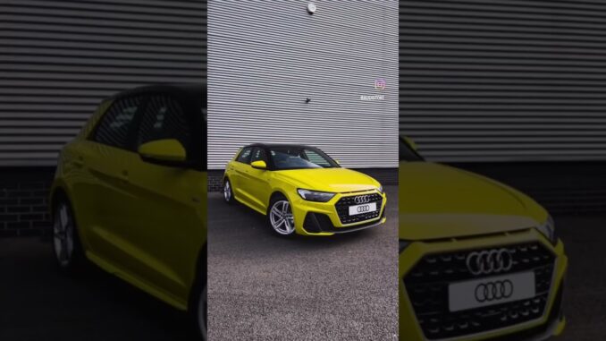 2023 toute nouvelle audi a1 sportback s line jaune python 💛 | stoke audi #shorts