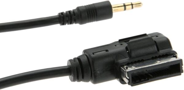 câble adaptateur audio ami mmi vers aux mp3 3,5 mm pour vw audi a3 a4 a5 a6 a8 q3 q5 q7 (100 cm)