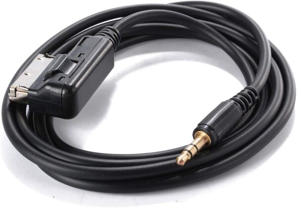 câble adaptateur audio ami mmi vers aux mp3 3,5 mm pour vw audi a3 a4 a5 a6 a8 q3 q5 q7 (100 cm)