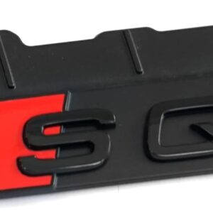 audi 80a071805 sq5 clip de plaque de calandre noir/rouge