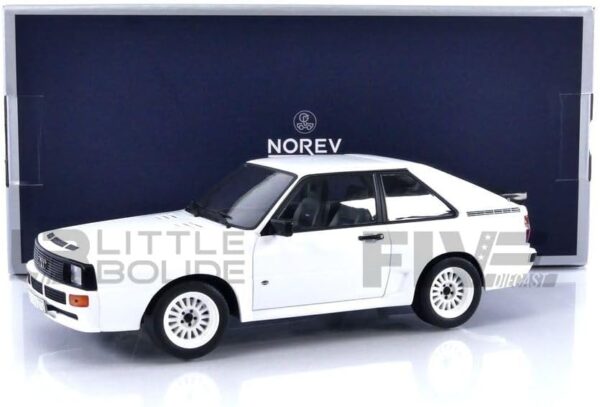 norev 1/18 188313 audi sport quattro modèle de voiture moulé sous pression 1985