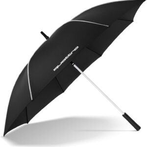 audi collection 3122200300 parapluie automatique avec logo quattro, noir, taille unique