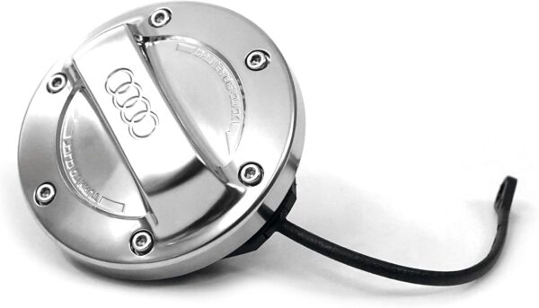 audi 8y0071000 couvercle de réservoir en aluminium avec logo argenté