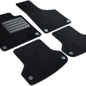 tapis en velours sur mesure mtm sp 123 pour audi a3 (8p) & sportback 05.2003>09.2012, noir