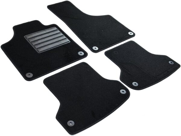 tapis en velours sur mesure mtm sp 123 pour audi a3 (8p) & sportback 05.2003>09.2012, noir