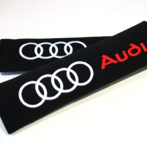 coussinets de ceinture de sécurité de style course pour a3 a4 a5 a6 tt rs quattro q3 q5 q7 avant turbo allroad e tron a8 rs4 r8 rs6 rs8 a1 q2.