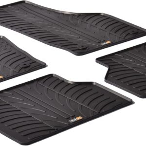 travall mats tapis de voiture compatibles avec audi q3 (2011 2018) rs q3 (2013 2018) trm1125 tapis de sol en caoutchouc sur mesure