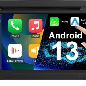 nvgotev radio automatique android 13 pour audi a3 s3 rs3 2003 2012, radio 7 pouces avec gps navi dab + fm rds 4g wifi bluetooth swc support carplay android auto (octa core, 4 go de rom + 64 go de rom)