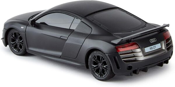 cmj rc cars télécommande supercar range led lights, 2,4 ghz racing 10 set – audi r8 gt noir mat, Échelle 1:24