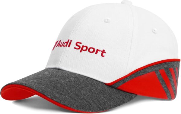 audi collection casquette de baseball unisexe pour enfants 3202200600 blanc 51 53, blanc.