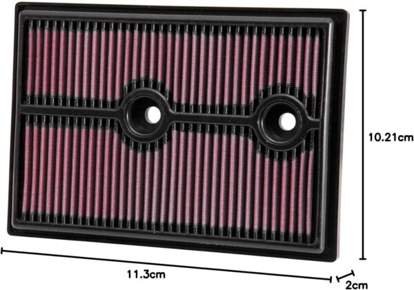 filtre à air moteur k&n 33 3004 : haute performance, haut de gamme, lavable, filtre de remplacement, plus de puissance, 2012 2019 (caddy iv, golf vii, beetle, passat, a1, q2, ateca, autres modèles sélectionnés)