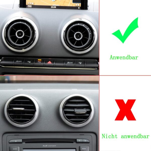 cookiss support de téléphone magnétique pour voiture compatible avec audi a3 8v et audi s3 8v, adapté aux smartphones magsafe et gps avec support de téléphone de voiture, vision réglable à 360 degrés (noir)