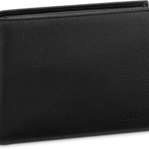 audi collection 3152401100, accessoire de voyage portefeuille pour homme, noir, ca. 10,5 x 8,5 x 1 cm (losanges)