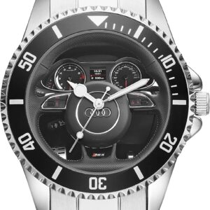 kiesenberg montre pour homme cadeau pour les fans de rs4 montre bracelet analogique à quartz cockpit 20944