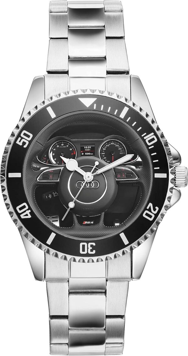 kiesenberg montre pour homme cadeau pour les fans de rs4 montre bracelet analogique à quartz cockpit 20944