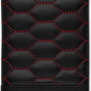 audi collection 3152201500, etui de protection rfid en cuir pour carte de véhicule noir/rouge motif audi sport unisexe, taille unique