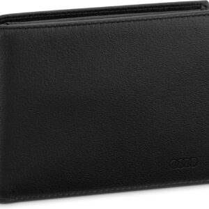 audi collection 3152401000, accessoire de voyage portefeuille pour homme, noir, ca. 11,5 x 9,5 x 2 cm (losanges)