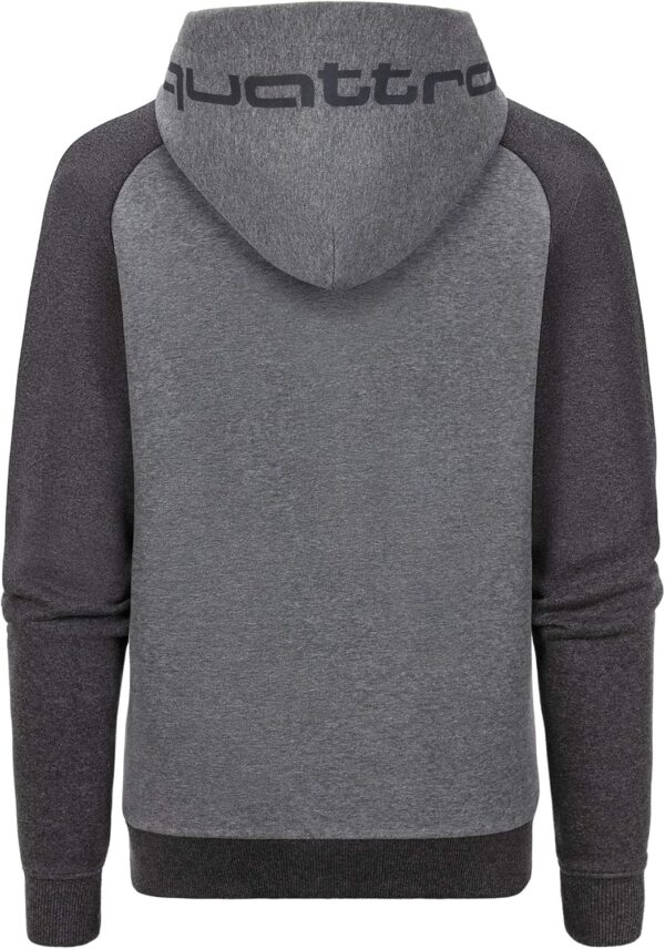 audi quattro sweat à capuche pour homme collection 2020, gris, xl