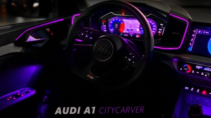 intérieur audi a1 : la seule citadine à avoir un éclairage d’ambiance ?? 🌈