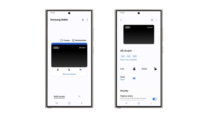 samsung mobile samsung wallet samsung wallet supports digital key for select audi vehicles thumbnail
